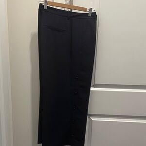 White House Black Market Navy Wide Leg Pants
